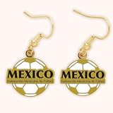 MEXICAN NATIONAL SOCCER OFFICIAL LOGO EARRINGS