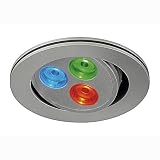 LED Einbaustrahler TRITON LED RGB silbergrau, LED RGB