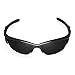 Walleva Replacement Lenses for Oakley Half Jacket 2.0 Sunglasses - Multiple Options Available (Black - Polarized)