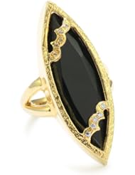 MELINDA MARIA "Sassy Collection" Black Onyx Sassy Marquis Ring, , Size 7