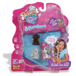 Childrens Toyshop  Toys : Puppy In My Pocket: Bracelet - Labrador, Lhasa Apso and St. Bernard