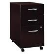 Series C Three-Drawer Mobile Pedestal File, Graphite Gray/Medium Cherry (BSHWC72453SU)