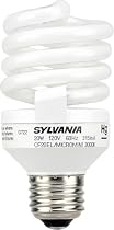 Sylvania 29728 20W Compact Fluorescent Micro Mini with Integral 120V Ballast Medium Screwbase, Warm White, 2-Pack # CF20/MICROMINI/2/12/RP