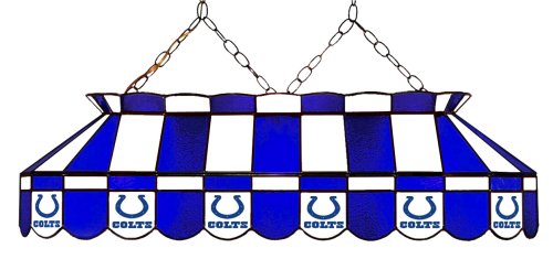 Imperial Indianapolis Colts Licensed 40-Inch Rectangular Stained Glass Billiard Table Light