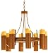 Meyda Tiffany - 68946: 36"W 8lt Candle Drop Chandelier Rust