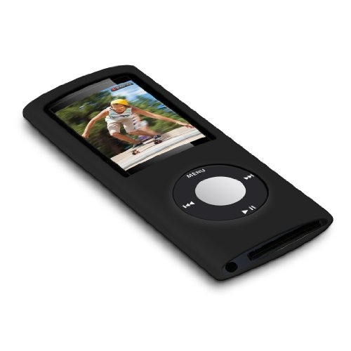 LoveMyTime Silikonh&uuml;lle f&uuml;r Apple iPod nano 5G inkl. Schutzfolie schwarz Preisvergleich