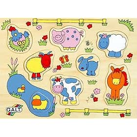 Galt Wooden Puzzle Farm