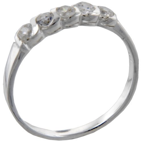 41NR0Ef1T8L Size 7 Round Cz Coil Gift Fashion Jewelry Ring Sterling Silver