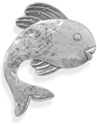 MMA Silver - Oxidized Fish Pin/Pendant