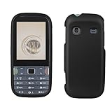 Black Rubberized Hard Case Protector Cover for Samsung Gravity TXT (SGH-T37 ....