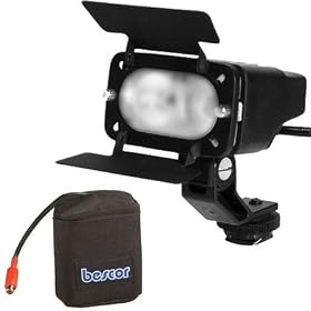 Bescor KLK-622D Kit, with Diffused, 10 watt / 20 watt Switchable Video Light MX-601 & X645 Compact Battery & Charger