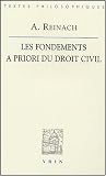 Revue Librairie Philosophique Vrin  / Les fondements a priori du Droit Civil