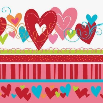 Happy Heart Beverage Napkins Per Pack