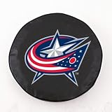 NHL Columbus Blue Jackets Tire Cover Color: Black, Size: J