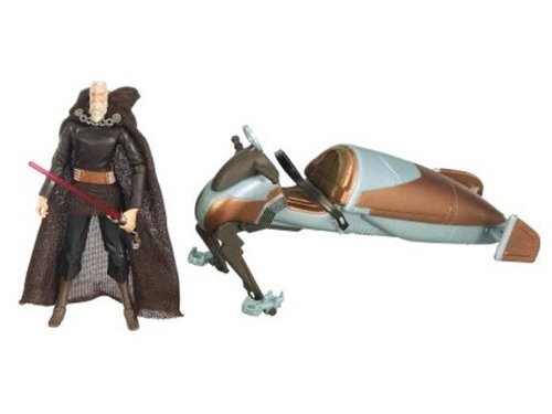 Buy Star Wars Deluxe Figure and Vehicle - Dooku with Speeder Bike Best Price.