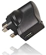Duronic USB1AB Single 1000mA USB AC Mains UK Charger for Amazon Kindle, mobile phone, iPad, eBook + More