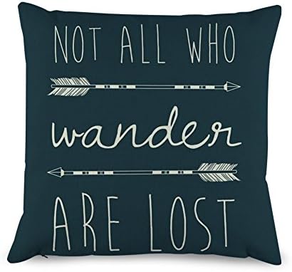 Generic Quotes with Arrow Throw Pillow Covers Decorative Cushion Cover 18 x 18 inches