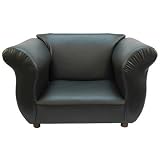 Product details for Fancy Child-size Chair - Black leatherette, by Fantasy Furniture