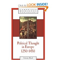 Political Thought in Europe, 1250-1450 (Cambridge Medieval Textbooks)