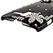 Mavis's Diary for Motorala Moto X Phone 3D Handmade Crystal Flower Bling Diamond Design Hard Cover Case with Soft Clean Cloth (Silver Flower Black Case)