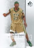 2011 / 2012 Lebron James Upper Deck SP Authentic Mint Basketball Card #2. Former Cleveland Cavaliers and Current Miami Heat Star Pictured in His St. Vincent St. Mary High School Uniform, Card Is Shipped in Protective Screwdown Holder.