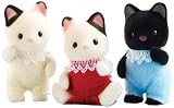 Calico Critters Tuxedo Cat Triplets