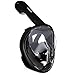 Vaincre 180° View Snorkel Mask Full Face Free Breathing Snorkeling with Anti-fog & Anti-leak, Dry Full Face Diving Mask