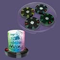 light show coasters and serving tray set - poker chips
