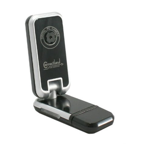 Connectland CL-CAM50001 USB 1.3M Pixels Webcam with Built-in Microphone and MicroSD Card Reader