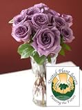 United Plant Savers Bouquet, Eco-Friendly - Veriflora Certified, Long-stem Lavender Rose Bouquet