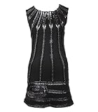 M Black Gathered Ribbon Stripe Dress