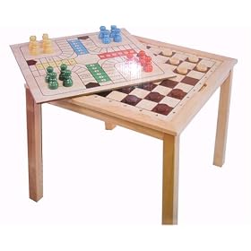 3 in 1 Games Table (Chess, Draughts and Ludo)