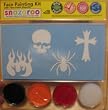 Snazaroo Boys Skull, Spider, Flames Face Paint Kit with Stencils