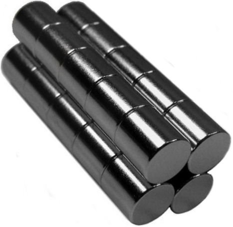 20 Neodymium Magnets 5/16 x 5/16 inch Cylinder N48 On Sale