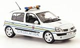 Renault Clio, Circulation Paris, police (FR), 2002, Model Car, Miniature déjà montée, Norev 1:43