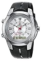 Casio - EFA-128-7AVEF - Montre Edifice - Quartz Analogique et Digitale - Multifonctions - Chronographe - 2ème fuseau Horaire - Alarme - Etanche 10 ATM - Bracelet Caoutchouc Noir