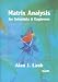 Book Matrix Analysis for Scientists and Engineers