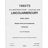 1965 1969 1970 1971 1972 LINCOLN MERCURY Parts Book by Lincoln