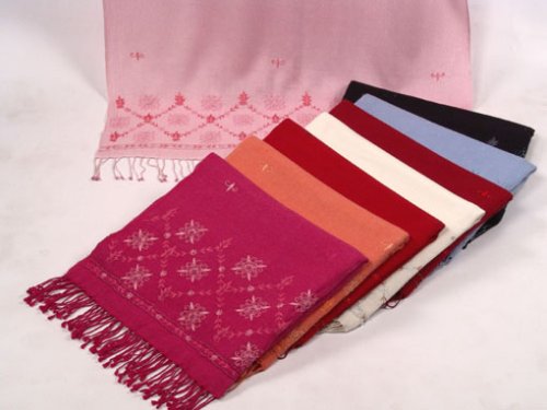 BEADED (PASHMINA SHAWL) from Cashmere Pashmina Group (BABY PINK)