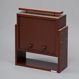 コレクションキャビネット19cm奥行きタイプ専用 上置Lowタイプ ブラウン CR-001 US