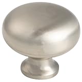 Stanley Home Designs 824375 Classic 1.25 inch Round Knob 10-Pack, Satin Nickel