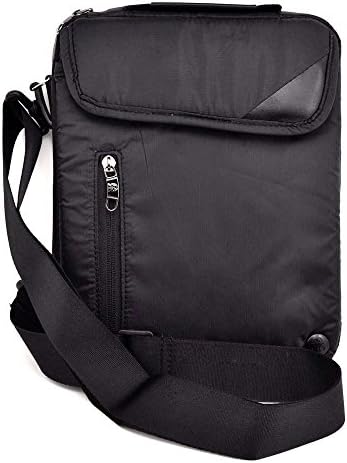 Premium Shockproof Sleeve Carrying Bag Case with Shoulder Strap Zipper for iPad Air 2 3 4 Samsung 10.1 Inch Tablet PC (Black)