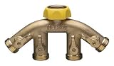 LR Nelson Brass 4-Outlet Faucet Manifold #N83