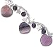 Amazingly Beautiful Genuine Flourite & silver stars and hearts 7.25 Solid Sterling Silver Bracelet