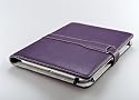 M-Edge Prodigy Genuine Leather Kindle Jacket with Hinge (Fits 6" Display, Latest Generation Kindle), Pebbled Purple