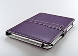 M-Edge Prodigy Genuine Leather Kindle Jacket with Hinge , Pebbled Purple