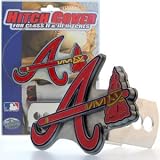Atlanta Braves Large Zinc Trailer Hitch Cover - MLB Baseball Fan Shop Sports Team Merchandise
