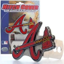 Atlanta Braves Large Zinc Trailer Hitch Cover - MLB Baseball Fan Shop Sports Team Merchandise