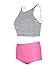 Xidi Women Girl High Waist Retro Bikini Swimsuit Set Black Lalbel X-Large / US Size Large