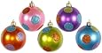 Vickerman Polka Dot Balls Set, Includes 15 Per Box, 2.4-Inch, Candy